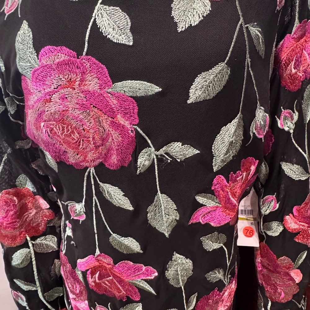 SIENA Floral Black and Pink Dress - Picture 3 of 11